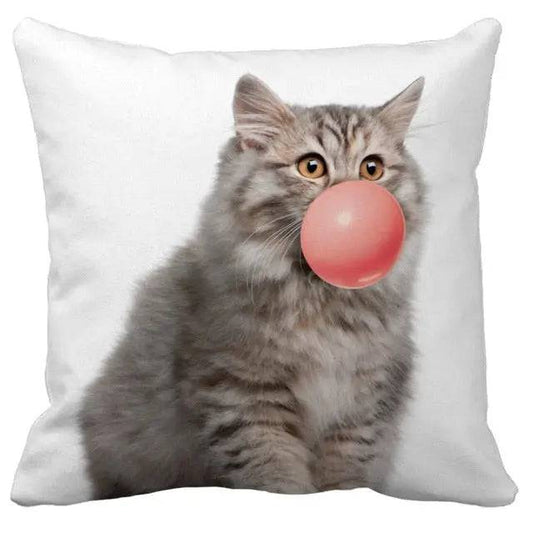 #17 Cushion Cover Cute Pet Cat Pillowcase Sofa Living Room Home Decor Pillowcase - Trendypet's Zone