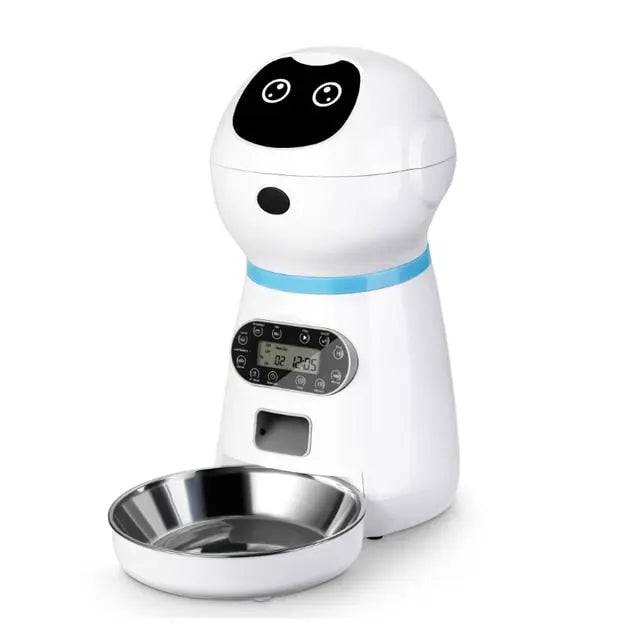 3.5L Robot Feeder Smart Automatic Pet Dog Cat Feeder With Voice Record Stainless Steel Lcd TRENDYPET'S ZONE