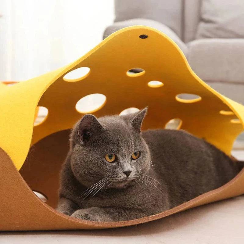 3mm Thick Splicing Cat Toy Felt Nest Deformable Kitten Tunnel Collapsible Tube House Tunnel Interactive Pet - Trendypet's Zone