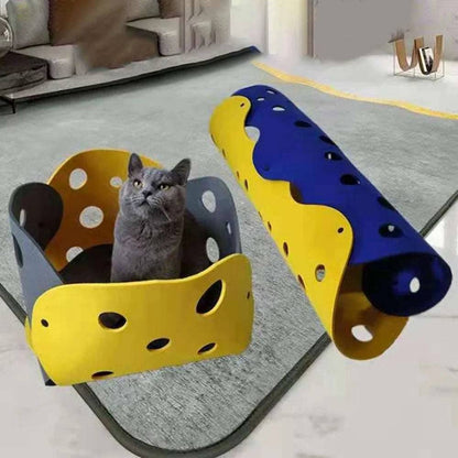 3mm Thick Splicing Cat Toy Felt Nest Deformable Kitten Tunnel Collapsible Tube House Tunnel Interactive Pet - Trendypet's Zone