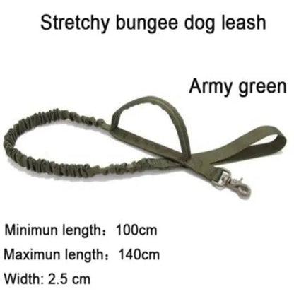 Army Green Nylon Tactical Dog Harness And Leash Set Metal Buckle Big Dog Vest Durable Pet Harness For Small Large Dogs TRENDYPET'S ZONE