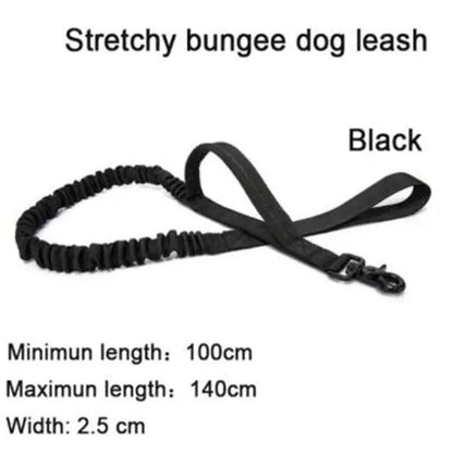 Black Nylon Tactical Dog Harness And Leash Set Metal Buckle Big Dog Vest Durable Pet Harness For Small Large Dogs TRENDYPET'S ZONE