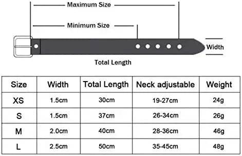 Black Pet Dog Collar Bone Leather Durable Pet Supplies Accessories Neck Strap Collar for Dog Puppy Pug Collars for Small Large Dogs TRENDYPET'S ZONE