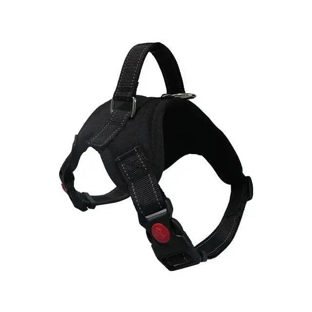 Black Pet Dogs Adjustable Harness Small and Large Dog Harness Vest - Trendypet's Zone