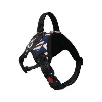 British Flag Colors Pet Dogs Adjustable Harness Small and Large Dog Harness Vest TRENDYPET'S ZONE