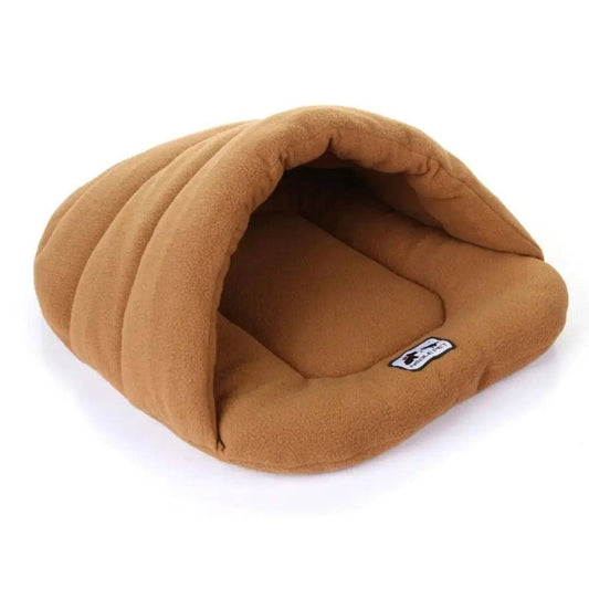 Camel Warm fleece pet sleeping bag pet nest dog nest cat nest rabbit nest large and medium pet nest pet house - Trendypet's Zone