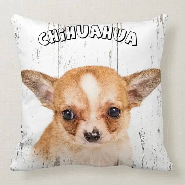 Chihuahua Cute Dog Pillowcase Car Bed Sofa Bedroom Decor Cushion Cover TRENDYPET'S ZONE