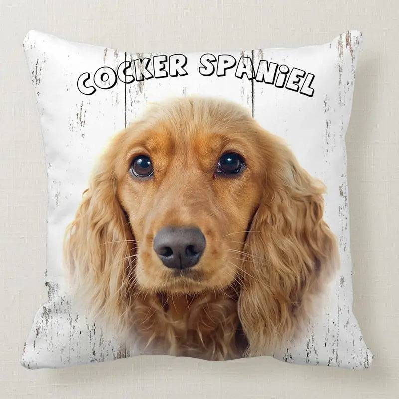 Cocker Spaniel Cute Dog Pillowcase Car Bed Sofa Bedroom Decor Cushion Cover TRENDYPET'S ZONE