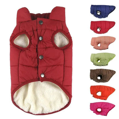 Coffee Pet Winter Dog Clothes Jackets Suit Warm Fleece Vest Small Large Dog Waistcoat Clothing Pet Supplies TRENDYPET'S ZONE