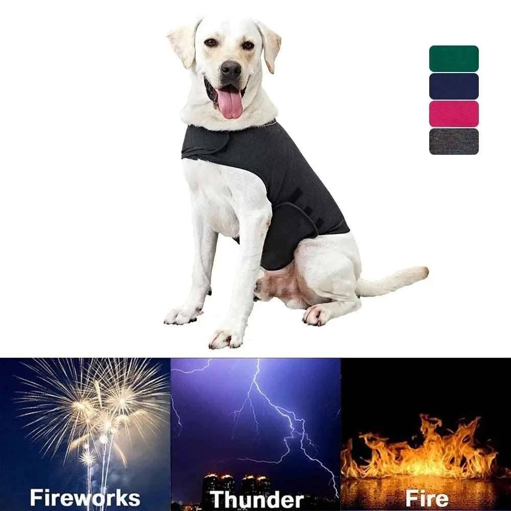 Dog Thunder Shirt Vest XS-XL Pet Dog Anxiety Jacket Vest Reflective Vest For Small Medium Large Dog Clothes Shirt Dog Supplies Product - Trendypet's Zone