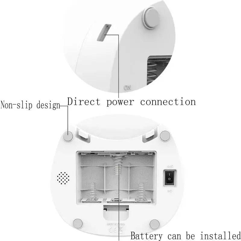 Dual Power Supply 3.5L Robot Smart Automatic Pet Food Dispenser For Dog Cat Bowl Timer Water Dispenser Auto Sensor No Wifi - Trendypet's Zone