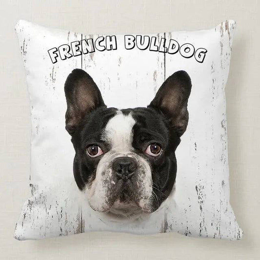 French Bulldog Cute Dog Pillowcase Car Bed Sofa Bedroom Decor Cushion Cover TRENDYPET'S ZONE