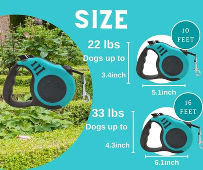 Lake Blue Dog Leash 3m 5m Durable Leash Automatic Retractable Nylon Cat Lead Extension Puppy Walking Running Lead Roulette For Dog TRENDYPET'S ZONE