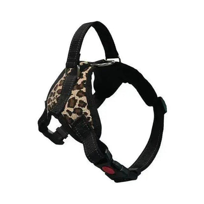 Leopard Print Pet Dogs Adjustable Harness Small and Large Dog Harness Vest TRENDYPET'S ZONE