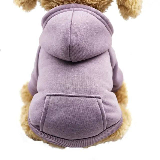 Light Purple XS-2XL Pet Dog Hoodie Coat Soft Fleece Warm Puppy - Trendypet's Zone