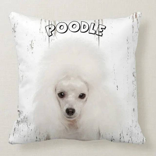 Poodle Cute Dog Pillowcase Car Bed Sofa Bedroom Decor Cushion Cover TRENDYPET'S ZONE