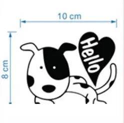 Puppy Hello Cute Dogs Switch Panel Stickers For Home Decoration Diy Cartoon Puppy Animals 3d Vinyl Mural Art Kids Room Wall Decals Posters TRENDYPET'S ZONE