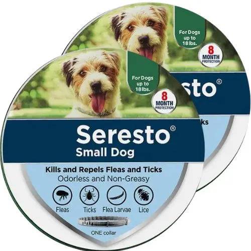 Seresto Small Dog Flea and Tick Collar, 8-Month Flea and Tick Collar for Small Dogs Up to 18lbs 38cm - Trendypet's Zone