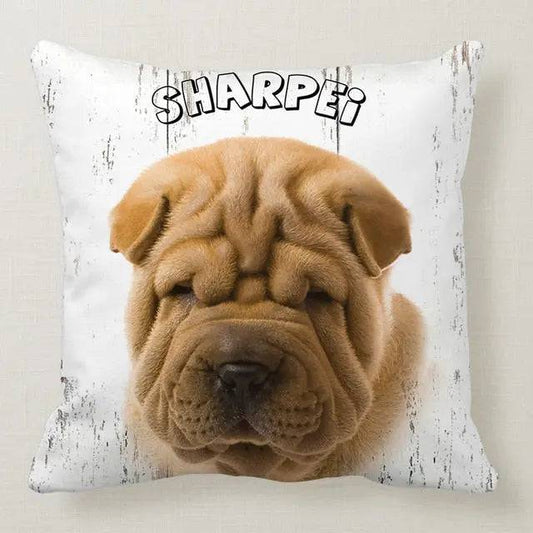 Sharpei Cute Dog Pillowcase Car Bed Sofa Bedroom Decor Cushion Cover TRENDYPET'S ZONE