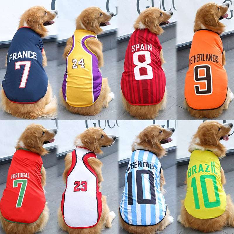 Argentina Pet Clothes Dog Sport Jersey Clothes for Summer Apparel Basketball Clothing Puppy T-Shirts TRENDYPET'S ZONE