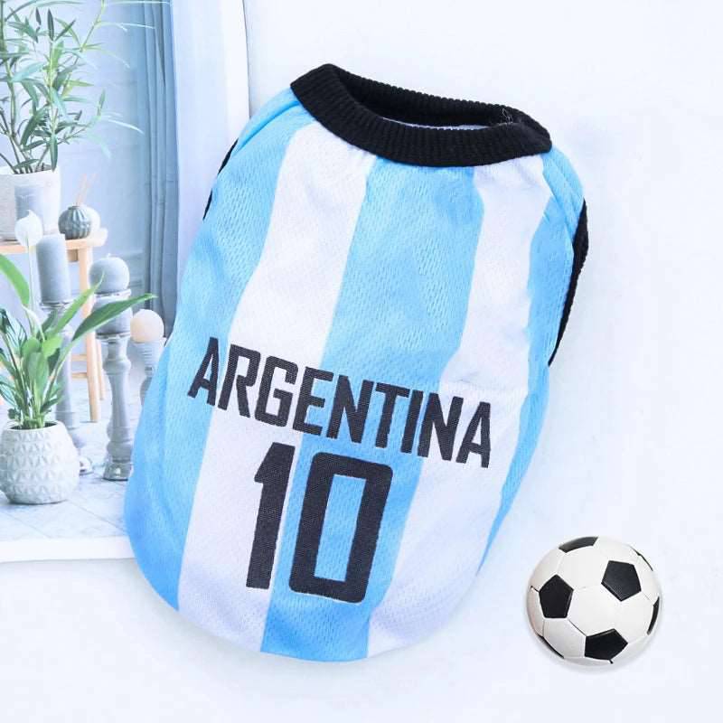 Argentina Pet Clothes Dog Sport Jersey Clothes for Summer Apparel Basketball Clothing Puppy T-Shirts TRENDYPET'S ZONE