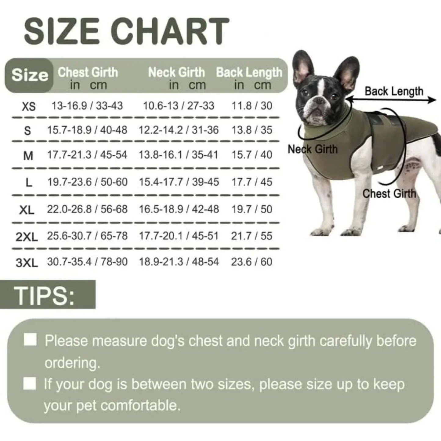 Army Green Dog Anti-Anxiety Vest Calming Jacket with Hoodie TRENDYPET'S ZONE