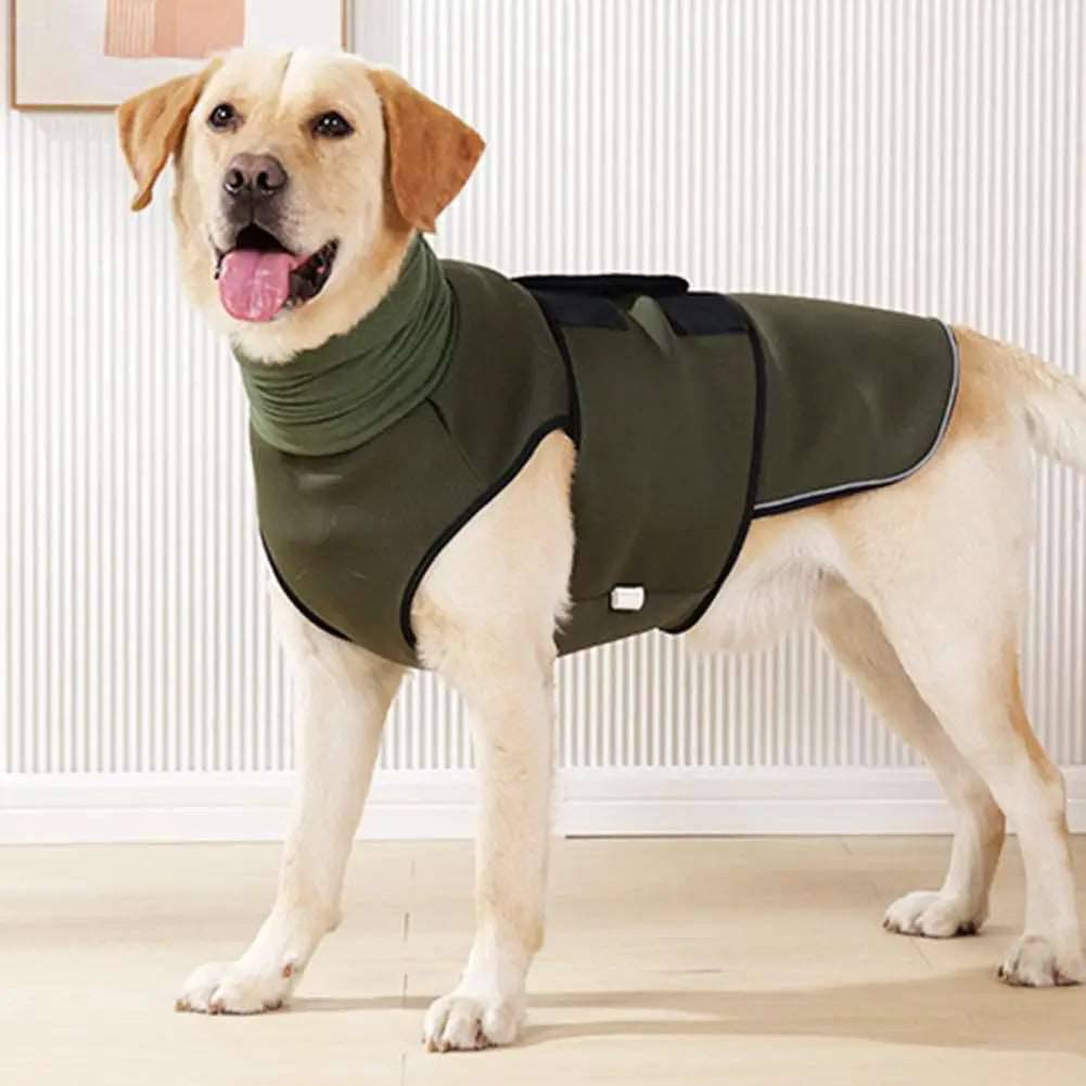 Army Green Dog Anti-Anxiety Vest Calming Jacket with Hoodie TRENDYPET'S ZONE