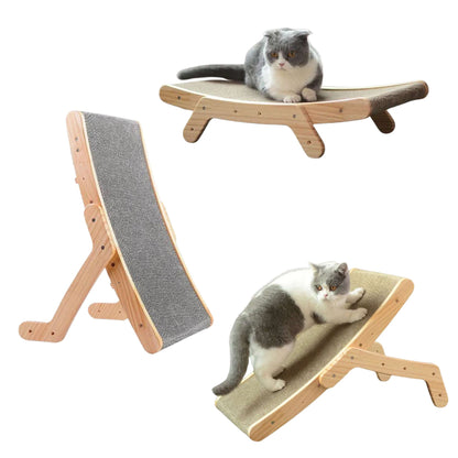 Bed Wood Anti Cat Scratcher Cat Scratch Board Bed 3 In 1 Pad Vertical Pet Cat Toys Grinding Nail Scraper Mat Training Grinding Claw TRENDYPET'S ZONE