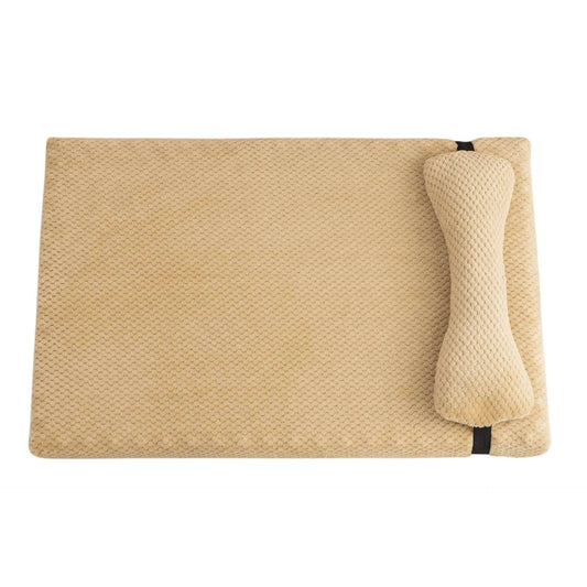 Beige Warm Calming Dog Puppy Bed Mat Pillow Fluffy Plush with Removable Washable Cover for X-Large, Large, Medium, Small Dogs - Trendypet's Zone