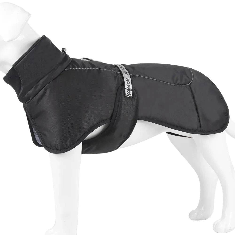 Black Big Dog Jacket Waterproof Winter Warm Clothes for Medium Large Dogs Coat Costume Outfits TRENDYPET'S ZONE