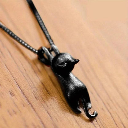 Black Cat Necklace for Women Cute Animal Pendant Funny Birthday Gift Fashion Necklace Jewelry - Trendypet's Zone