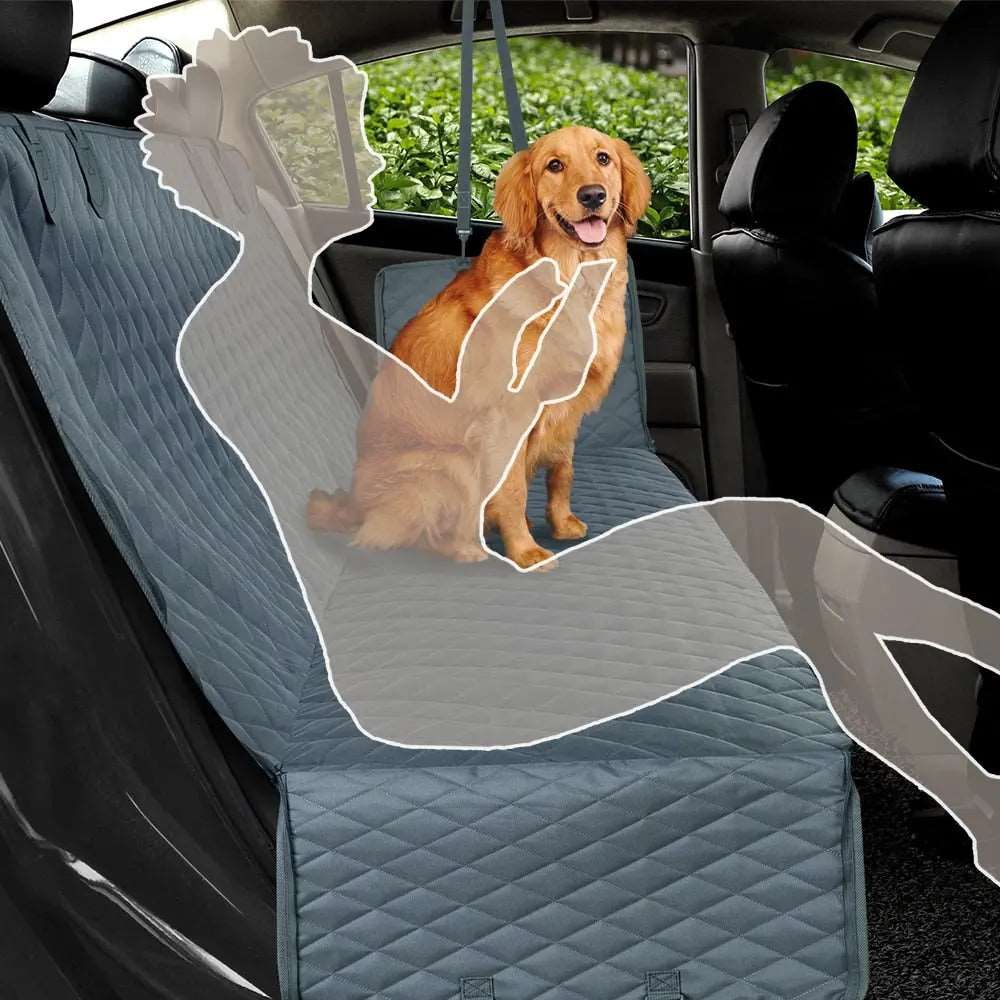 Black Dog Car Seat Cover Waterproof Pet Travel Dog Carrier Hammock Car Rear Back Seat Protector Mat Safety Carrier For Dogs - Trendypet's Zone