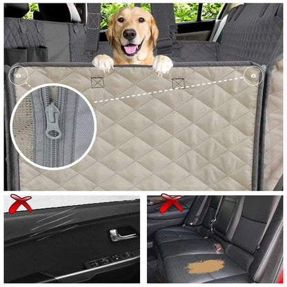 Black Dog Car Seat Cover Waterproof Pet Travel Dog Carrier Hammock Car Rear Back Seat Protector Mat Safety Carrier For Dogs - Trendypet's Zone