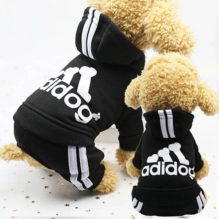 Black Dog Hoodies Winter Pet Jumpsuit Pajamas Four Legged TRENDYPET'S ZONE