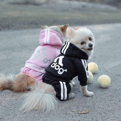 Black Dog Hoodies Winter Pet Jumpsuit Pajamas Four Legged TRENDYPET'S ZONE