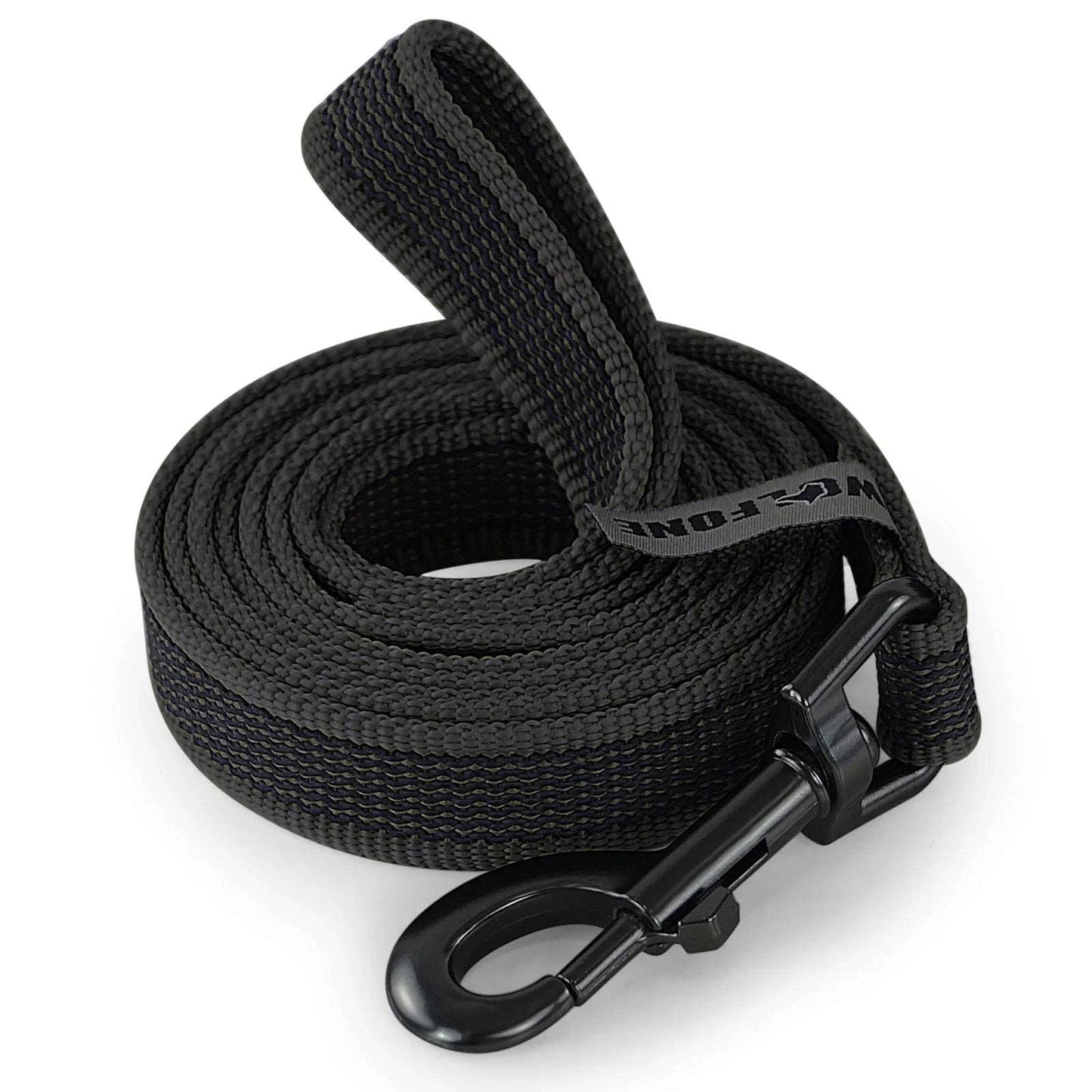 Black Dog Leash Latex Silk Easy and Convenient Training Big Dual Color TRENDYPET'S ZONE