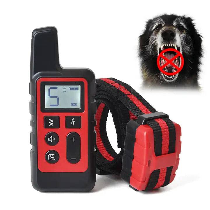 Black Dog Training Collar 500m Control Trainer Device Vibration / Electrostatic pulse / Warning Stop Bark Deterrents - Trendypet's Zone