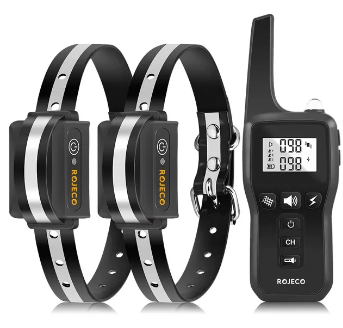 Black Dog Training Collar with 3300FT Remote, IPX7 Waterproof Rechargeable Shock Collar for Large Medium Small Dog, 3 Safe Training Modes with Beep, Vibration and Shock, Adjustable Electronic Dog Collar - Trendypet's Zone