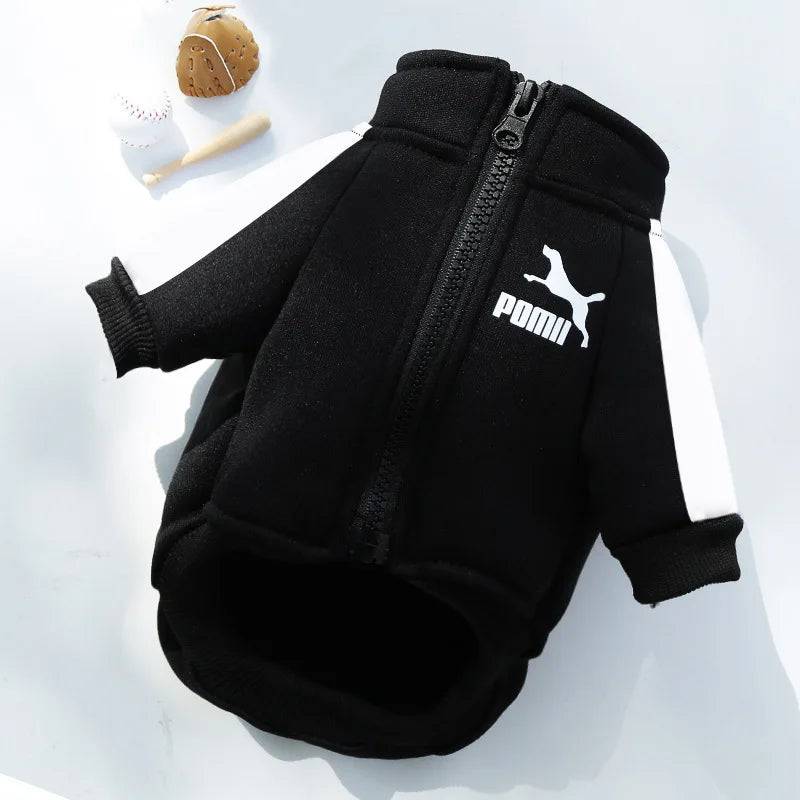 Black Luxury Dog Clothes Warm Fashion Pet Sweatshirt TRENDYPET'S ZONE