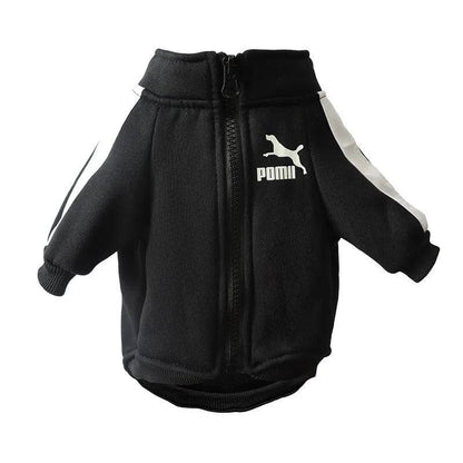 Black Luxury Dog Clothes Warm Fashion Pet Sweatshirt TRENDYPET'S ZONE