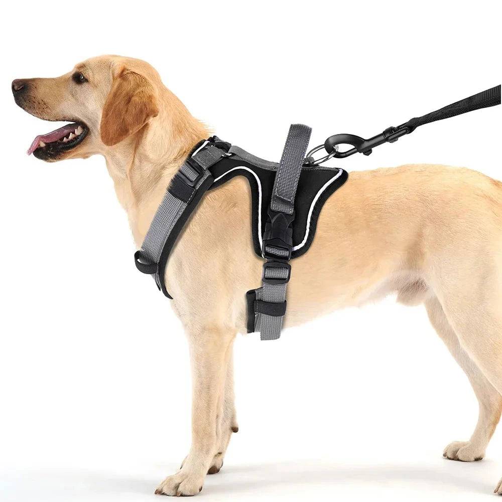 Black No Pull Dog Harness Reflective Vest With Control Handle For Small Medium Large Dogs Walking Training Harnesses TRENDYPET'S ZONE