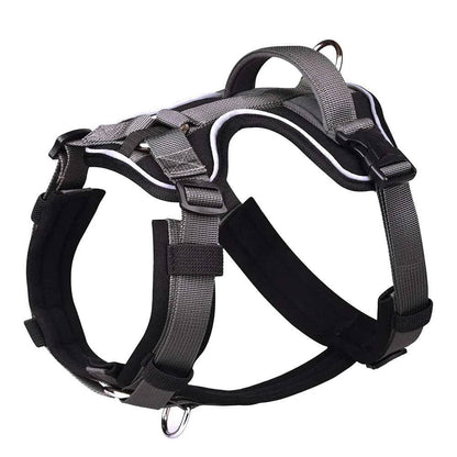 Black No Pull Dog Harness Reflective Vest With Control Handle For Small Medium Large Dogs Walking Training Harnesses TRENDYPET'S ZONE