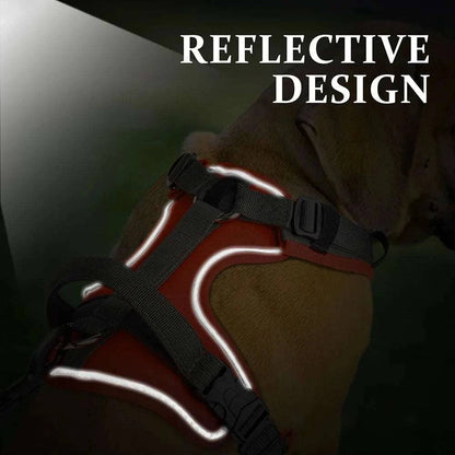 Black No Pull Dog Harness Reflective Vest With Control Handle For Small Medium Large Dogs Walking Training Harnesses TRENDYPET'S ZONE