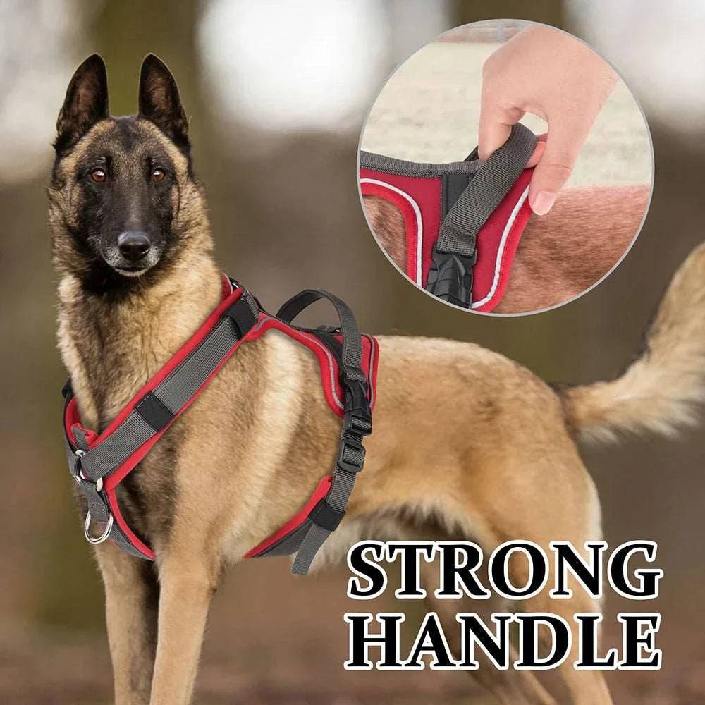 Black No Pull Dog Harness Reflective Vest With Control Handle For Small Medium Large Dogs Walking Training Harnesses TRENDYPET'S ZONE