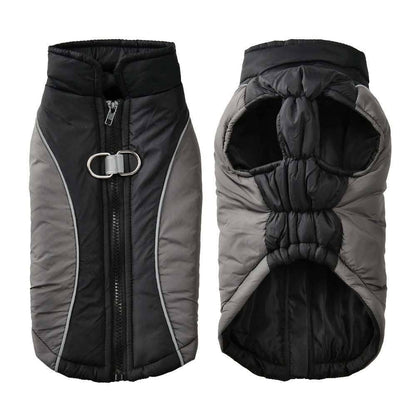 Black Reflective Winter Jacket Windproof Dog Coats & Vests TRENDYPET'S ZONE