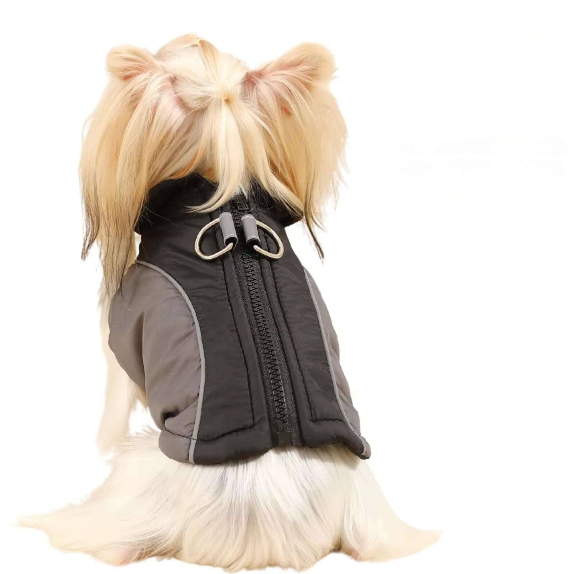 Black Reflective Winter Jacket Windproof Dog Coats & Vests TRENDYPET'S ZONE