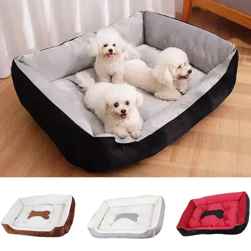 Black Warm Comfortable Dog Sleeping Sofa Bed Soft PP Cotton Nest For Small Medium Large Dogs Pet Puppy Kennel Basket Mat - Trendypet's Zone