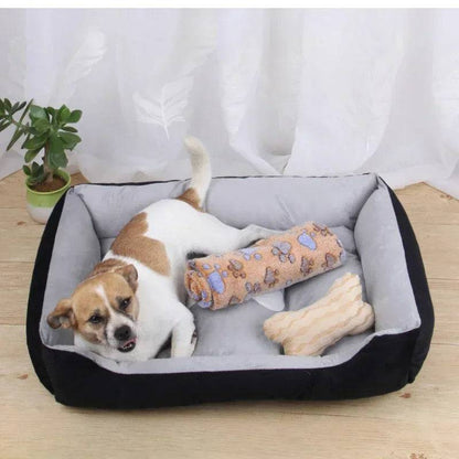 Black Warm Comfortable Dog Sleeping Sofa Bed Soft PP Cotton Nest For Small Medium Large Dogs Pet Puppy Kennel Basket Mat - Trendypet's Zone