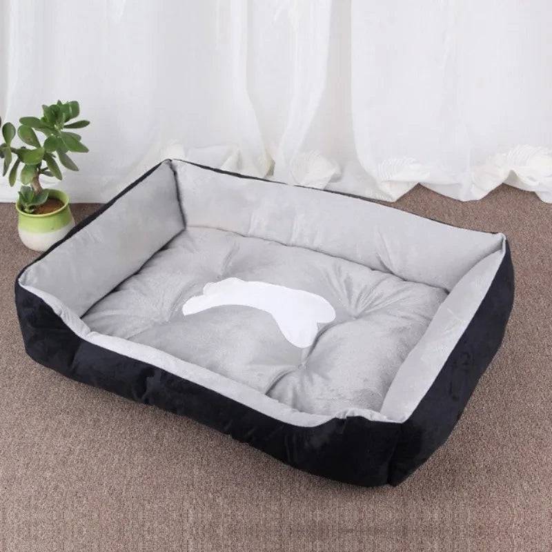 Black Warm Comfortable Dog Sleeping Sofa Bed Soft PP Cotton Nest For Small Medium Large Dogs Pet Puppy Kennel Basket Mat - Trendypet's Zone