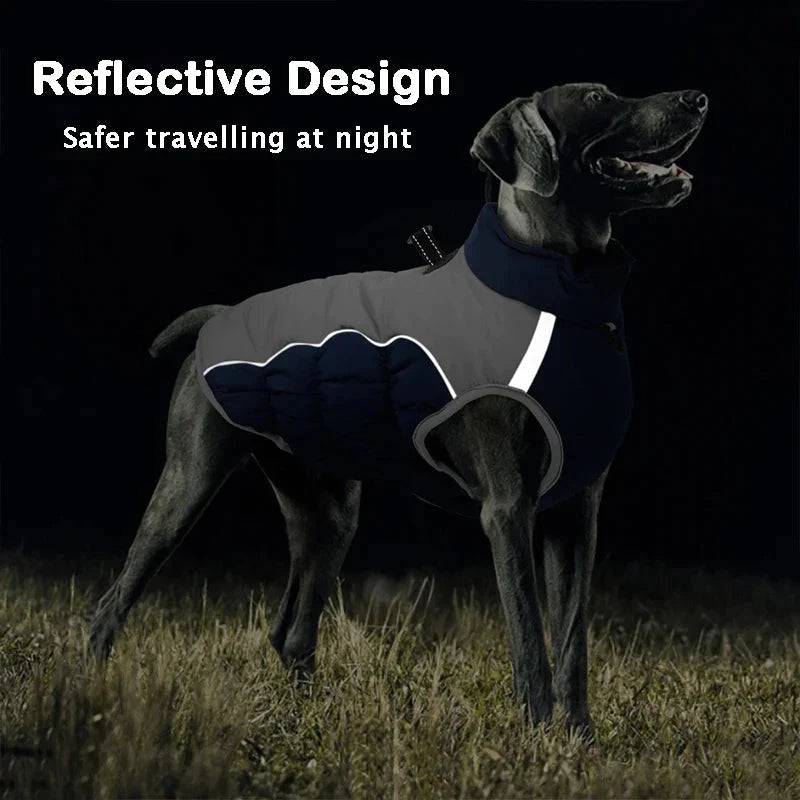 Black Warm Jacket Waterproof Clothes For Dog Winter Pet Costume Coat Vest - Trendypet's Zone